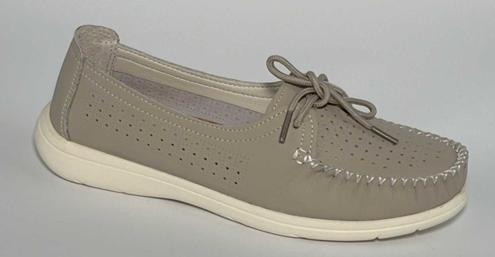Мокасины женские YX-011K-grey