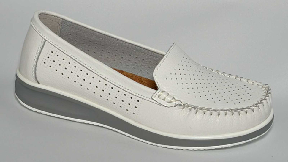 Мокасины женские YX-020K-white