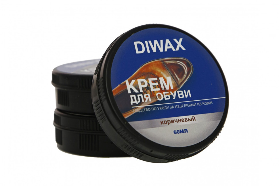 Крем для обуви в банке КОРИЧНЕВЫЙ 60 мл DIWAX 5002