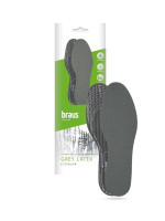Стельки БЕЗРАЗМЕРНЫЕ GREY LATEX BRAUS 5720